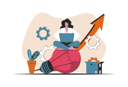 پیش‌نمایش فایل woman-working-on-business-idea-4737502 از پک کسب و کار