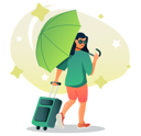 پیش‌نمایش فایل girl-with-umbrella-and-luggage-4836347 از پک حرفه