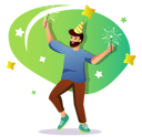 پیش‌نمایش فایل man-celebrate-birthday-party-4836352 از پک حرفه
