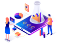 پیش‌نمایش فایل business-data-research-4836283 از پک ایزومتریک