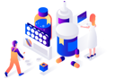 پیش‌نمایش فایل online-medicine-store-4836296 از پک ایزومتریک