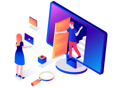 پیش‌نمایش فایل online-meeting-4836286 از پک ایزومتریک