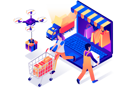 پیش‌نمایش فایل online-shopping-4836297 از پک ایزومتریک