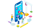 پیش‌نمایش فایل app-development-4836231 از پک ایزومتریک
