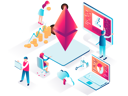 پیش‌نمایش فایل cryptocurrency-marketplace-4836128 از پک ایزومتریک