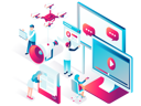 پیش‌نمایش فایل online-marketing-4836140 از پک ایزومتریک