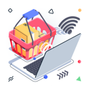 پیش‌نمایش فایل online-shopping-basket-4836713 از پک خرید آنلاین