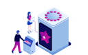 پیش‌نمایش فایل graphic-designing-4866619 از پک ایزومتریک