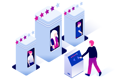 پیش‌نمایش فایل online-profile-evaluation-4866607 از پک ایزومتریک