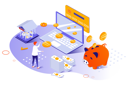 پیش‌نمایش فایل online-banking-service-4919821 از پک ایزومتریک