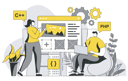 پیش‌نمایش فایل developers-team-5021738 از پک حرفه
