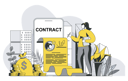پیش‌نمایش فایل electronic-contract-5021740 از پک حرفه