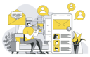پیش‌نمایش فایل mobile-email-service-5021751 از پک حرفه