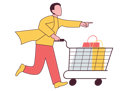 پیش‌نمایش فایل man-with-shopping-trolley-5415344 از پک خرید