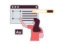 پیش‌نمایش فایل woman-doing-web-layout-design-5415424 از پک توسعه وب