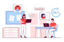 پیش‌نمایش فایل call-center-executive-on-a-call-5425577 از پک فعالیت افراد