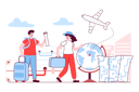 پیش‌نمایش فایل couple-travelling-on-an-international-trip-5425574 از پک فعالیت افراد