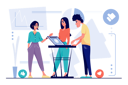 پیش‌نمایش فایل business-team-working-on-social-media-marketing-5424953 از پک حرفه