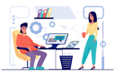 پیش‌نمایش فایل freelancer-working-on-project-5424949 از پک حرفه