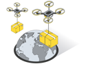 پیش‌نمایش فایل drone-delivery-5425072 از پک تحویل