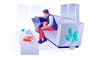 پیش‌نمایش فایل man-chatting-with-friends-using-laptop-5756455 از پک مجموعه متنوع