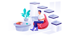پیش‌نمایش فایل man-working-on-laptop-5756449 از پک مجموعه متنوع
