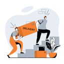 پیش‌نمایش فایل delivery-boys-carry-large-box-5769305 از پک تحویل