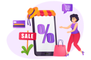 پیش‌نمایش فایل woman-doing-shopping-during-sale-6021105 از پک سبک زندگی مردم