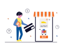 پیش‌نمایش فایل man-doing-card-payment-6430719 از پک بانکداری موبایل