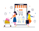 پیش‌نمایش فایل people-doing-mobile-shopping-6430730 از پک خرید با موبایل