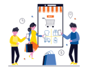 پیش‌نمایش فایل people-doing-online-shopping-via-mobile-6430727 از پک خرید با موبایل