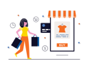 پیش‌نمایش فایل woman-paying-online-6430723 از پک خرید با موبایل