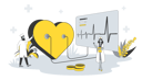 پیش‌نمایش فایل cardiologist-examines-heart-and-nurse-writes-prescription-for-medicines-6430954 از پک مجموعه متنوع