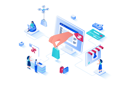 پیش‌نمایش فایل discount-of-goods-6430914 از پک متنوع – سبک ایزومتریک