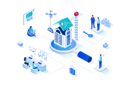 پیش‌نمایش فایل people-work-in-real-estate-business-6430915 از پک متنوع – سبک ایزومتریک