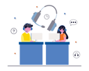 پیش‌نمایش فایل call-center-agent-working-at-office-6430636 از پک مرکز تماس