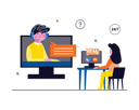 پیش‌نمایش فایل technical-support-agent-solving-issue-6430647 از پک مرکز تماس