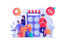 پیش‌نمایش فایل mobile-commerce-6430976 از پک مجموعه متنوع