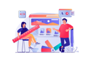 پیش‌نمایش فایل web-designers-creating-site-layout-6430979 از پک مجموعه متنوع