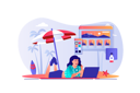 پیش‌نمایش فایل woman-designer-working-at-laptop-and-lying-at-beach-by-sea-6430982 از پک مجموعه متنوع