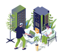 پیش‌نمایش فایل people-working-in-server-room-6991174 از پک کسب‌وکار و حرفه‌ای