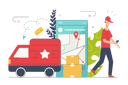پیش‌نمایش فایل delivery-service-6991241 از پک حرفه