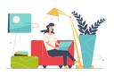 پیش‌نمایش فایل woman-working-from-home-6991243 از پک حرفه