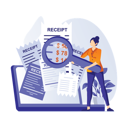 پیش‌نمایش فایل cash-invoice-6991961 از پک رسید الکترونیکی