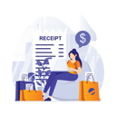 پیش‌نمایش فایل cash-receipt-6991959 از پک رسید الکترونیکی