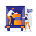پیش‌نمایش فایل delivery-workers-loading-packages-6991939 از پک تحویل