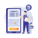 پیش‌نمایش فایل online-food-app-6991936 از پک تحویل