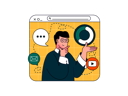 پیش‌نمایش فایل businessman-thinking-about-online-marketing-8566213 از پک بازاریابی دیجیتال