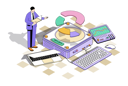 پیش‌نمایش فایل online-business-statistics-8566130 از پک کسب‌وکار و چورس