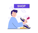 پیش‌نمایش فایل boy-doing-shoes-shopping-8602662 از پک خرید
